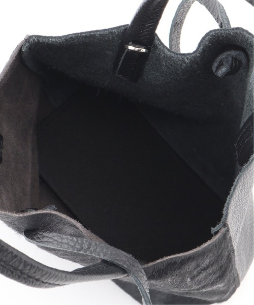 MARLON FIRENZE（マーロンフィレンツェ）の「【MARLON/マルロン】 SHOPPER MINI HALF PONY：バッグ◆（ショルダーバッグ・レディース・ブラック/キャメル/ベージュ・FREE）」の12枚目の写真