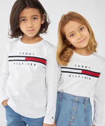 TOMMY HILFIGER | 【90~170㎝展開】ロゴロングスリーブTシャツ(Tシャツ/カットソー)