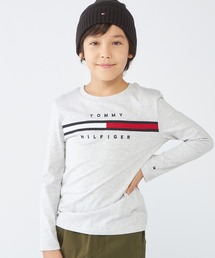 TOMMY HILFIGER（トミーヒルフィガー）の「【90~170㎝展開】ロゴロングスリーブTシャツ（Tシャツ/カットソー）」