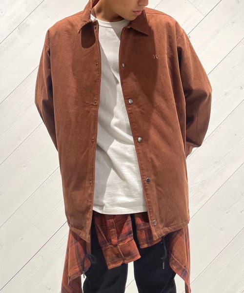 Hurley (ハーレー)の「M CORDUROY COACHES JACKET / ハーレーコーチジャケット(その他アウター・メンズ・ネイビー/ブラウン/グレー・SMALL/MEDIUM/LARGE/X-LARGE)」の1枚目の写真