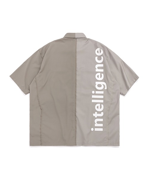me+em select(ミームセレクト)の「intelligenceバイカラー半袖シャツ(シャツ/ブラウス・メンズ・ブラック/ブラウン・FREE)」の11枚目の写真