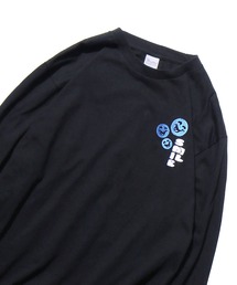 ROOPTOKYO | ROOPTOKYOオリジナル SMILEY FACE L/S TEE ドロップショルダー バックグラフィック スマイリー ロングスリーブTシャツ(Tシャツ/カットソー)
