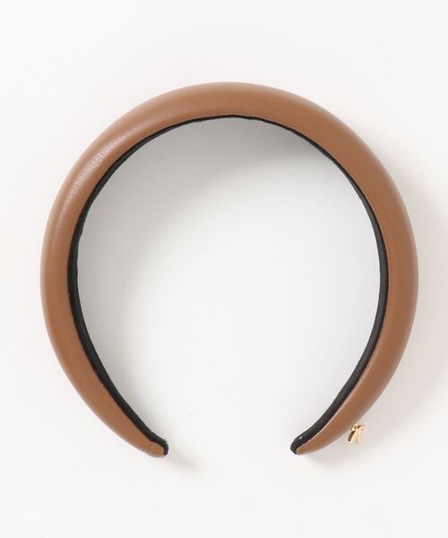 Arnold Palmer（アーノルドパーマー）の「フェイクレザー カチューシャ（カチューシャ・レディース・ライトブラウン/ブラック・ﾌﾘ-）」の5枚目の写真