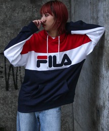 FILA | 【FILA】 バイカラープルパーカー【ユニセックス】(パーカー)