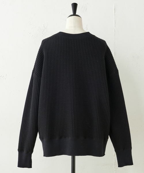 BEARDSLEY(ビアズリー)の「スナップボタンを全部留めてプルオーバーで着るのも人気 キルトフウスナップカーデ(カーディガン/ボレロ・レディース・ブラック・FREE)」の8枚目の写真