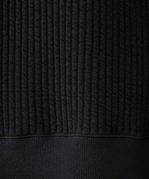 BEARDSLEY(ビアズリー)の「スナップボタンを全部留めてプルオーバーで着るのも人気 キルトフウスナップカーデ(カーディガン/ボレロ・レディース・ブラック・FREE)」の11枚目の写真