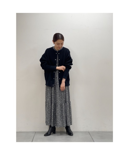 BEARDSLEY(ビアズリー)の「スナップボタンを全部留めてプルオーバーで着るのも人気 キルトフウスナップカーデ(カーディガン/ボレロ・レディース・ブラック・FREE)」の13枚目の写真