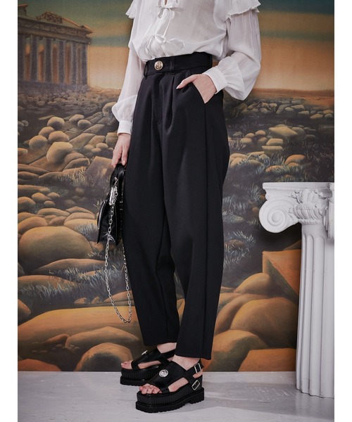 PAMEO POSE（パメオポーズ）の「Inverted Triangle Trousers Black（スラックス・レディース・ブラック・S/M）」の3枚目の写真