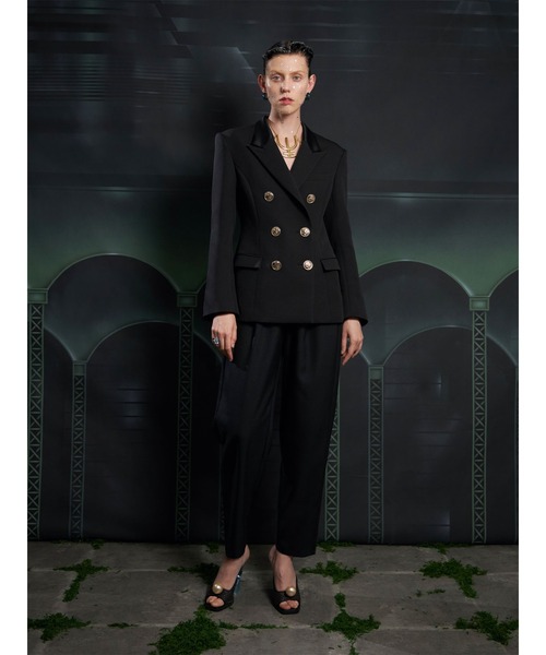 PAMEO POSE（パメオポーズ）の「Inverted Triangle Trousers Black（スラックス・レディース・ブラック・S/M）」の8枚目の写真