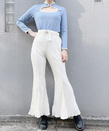 lilLilly | ベロアプリーツメローパンツ(その他パンツ)