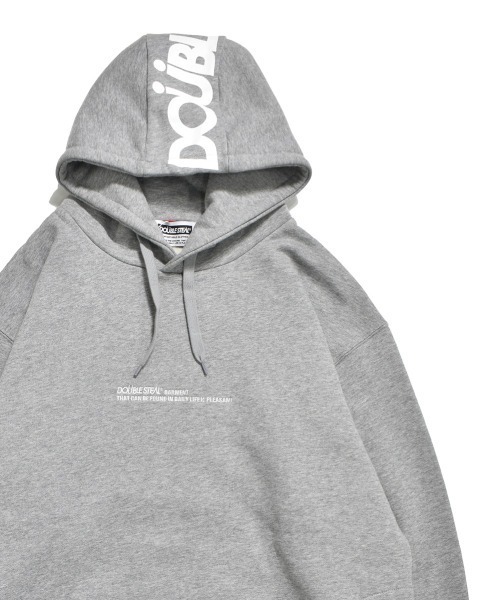 DOUBLE STEAL（ダブルスティール）の「Thin Line Hood 裏起毛パーカー（パーカー・メンズ・グレー系その他/グレー系その他2/ブラック系/ブラック系1・MEDIUM/LARGE/X-LARGE）」の3枚目の写真