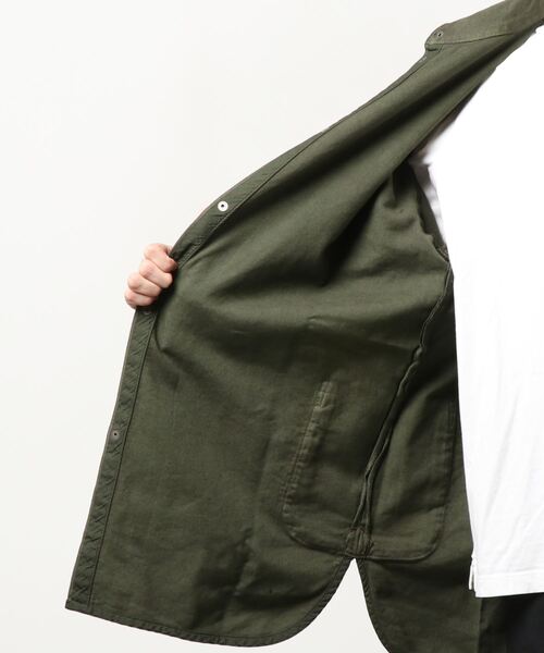 Porter Classic MOLESKIN SHIRT JACKETオリーブ Porter Classic