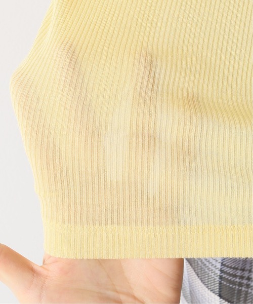 IENA（イエナ）の「ウォッシャブルシルクタートルネックプルオーバー（Tシャツ/カットソー・レディース・ホワイト/チャコールグレー/イエロー・FREE）」の22枚目の写真