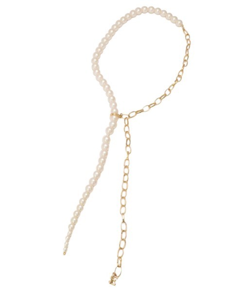 EIMY ISTOIRE（エイミーイストワール）の「パールチェーンチョーカー（チョーカー・レディース・ゴールド・FREE）」の4枚目の写真