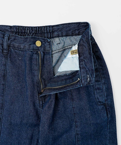Fashion Letter（ファッションレター）の「センタースリットフレアデニムパンツ（デニムパンツ・レディース・ネイビー/ワンウォッシュ・M/3L/LL/4L/L）」の7枚目の写真