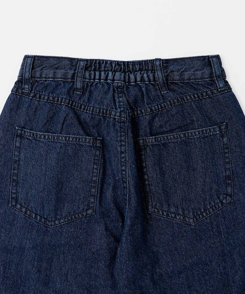 Fashion Letter（ファッションレター）の「センタースリットフレアデニムパンツ（デニムパンツ・レディース・ネイビー/ワンウォッシュ・M/3L/LL/4L/L）」の5枚目の写真