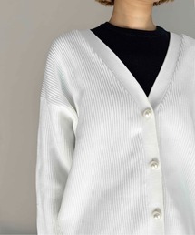 パール釦ビッグカーディガン