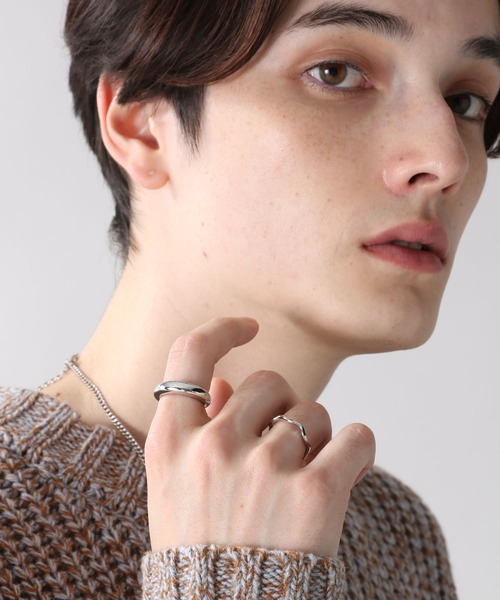 RAGEBLUE（レイジブルー）の「2セット/ダブルリング/260714（リング・メンズ・オフホワイト/ホワイト/その他6/その他1/その他4/その他5/ブラック/その他8/その他7・FREE）」の5枚目の写真