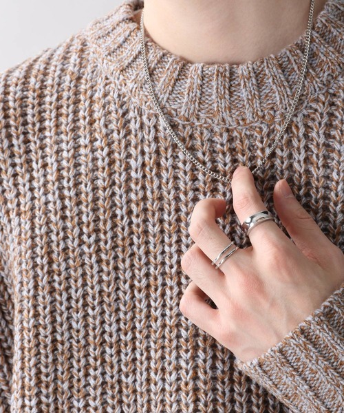 RAGEBLUE（レイジブルー）の「2セット/ダブルリング/260714（リング・メンズ・オフホワイト/ホワイト/その他6/その他1/その他4/その他5/ブラック/その他8/その他7・FREE）」の6枚目の写真