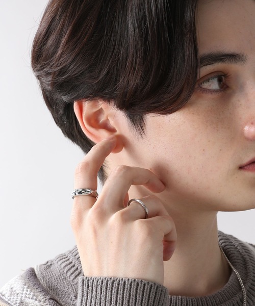 RAGEBLUE（レイジブルー）の「2セット/ダブルリング/260714（リング・メンズ・オフホワイト/ホワイト/その他6/その他1/その他4/その他5/ブラック/その他8/その他7・FREE）」の7枚目の写真