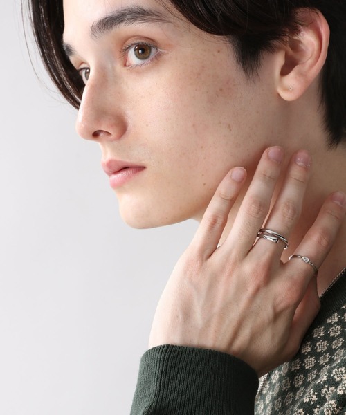 RAGEBLUE（レイジブルー）の「2セット/ダブルリング/260714（リング・メンズ・オフホワイト/ホワイト/その他6/その他1/その他4/その他5/ブラック/その他8/その他7・FREE）」の8枚目の写真