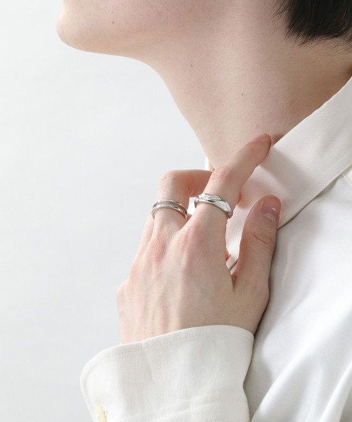 RAGEBLUE（レイジブルー）の「2セット/ダブルリング/260714（リング・メンズ・オフホワイト/ホワイト/その他6/その他1/その他4/その他5/ブラック/その他8/その他7・FREE）」の9枚目の写真