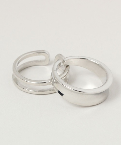 RAGEBLUE（レイジブルー）の「2セット/ダブルリング/260714（リング・メンズ・オフホワイト/ホワイト/その他6/その他1/その他4/その他5/ブラック/その他8/その他7・FREE）」の19枚目の写真