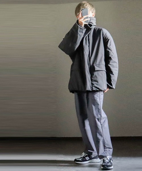 Burner（バーナー）の「【BURNER SELECT】ポリストレッチ ボリューム中綿ジャケット（ブルゾン・メンズ・チャコールグレー/ブラック/オリーブ・M/L/XL）」の17枚目の写真