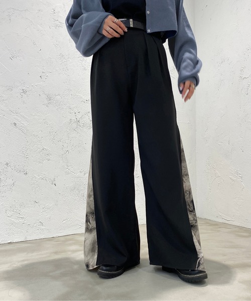 apres jour mignon（アプレジュールミニョン）の「スリット柄見えパンツ【ZOZOTOWN限定アイテム】（その他パンツ・レディース・ブラウン系その他/ブラック系その他・X-LARGE/MEDIUM/SMALL）」の10枚目の写真