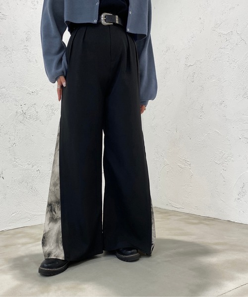 apres jour mignon（アプレジュールミニョン）の「スリット柄見えパンツ【ZOZOTOWN限定アイテム】（その他パンツ・レディース・ブラウン系その他/ブラック系その他・X-LARGE/MEDIUM/SMALL）」の12枚目の写真
