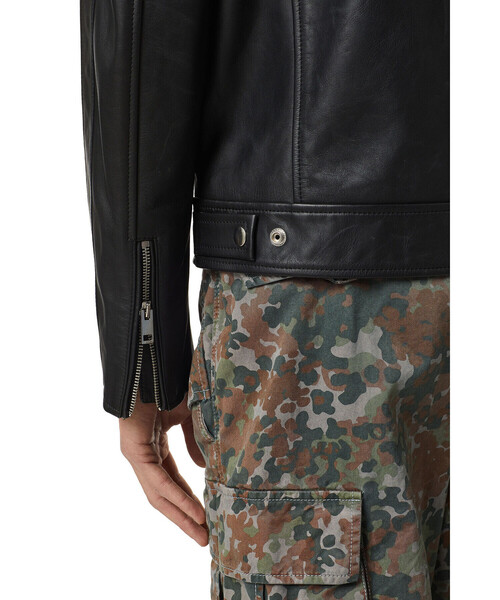 DIESEL（ディーゼル）の「メンズ レザージャケット（ライダースジャケット・メンズ・ブラック・SMALL/MEDIUM/X-LARGE/X-SMALL/LARGE）」の4枚目の写真