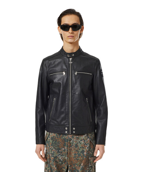 DIESEL（ディーゼル）の「メンズ レザージャケット（ライダースジャケット・メンズ・ブラック・SMALL/MEDIUM/X-LARGE/X-SMALL/LARGE）」の17枚目の写真