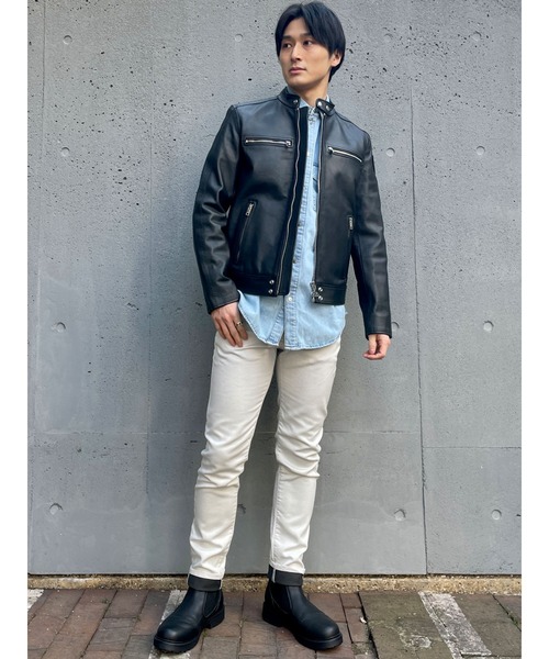 DIESEL（ディーゼル）の「メンズ レザージャケット（ライダース