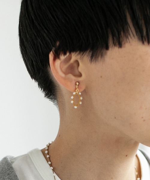 note et silence (ノートエシロンス)の「【 AMB100貨 】ケッショウ ダエン イヤリング(イヤリング・レディース・その他・FREE)」の5枚目の写真