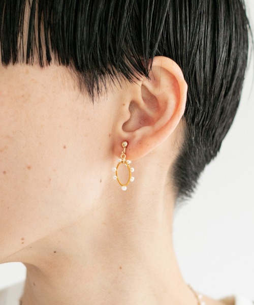 note et silence (ノートエシロンス)の「【 AMB100貨 】ケッショウ ダエン イヤリング(イヤリング・レディース・その他・FREE)」の7枚目の写真