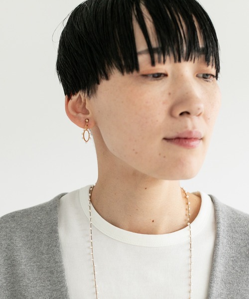 note et silence (ノートエシロンス)の「【 AMB100貨 】ケッショウ ダエン イヤリング(イヤリング・レディース・その他・FREE)」の2枚目の写真