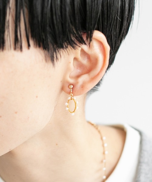 note et silence (ノートエシロンス)の「【 AMB100貨 】ケッショウ ダエン イヤリング(イヤリング・レディース・その他・FREE)」の9枚目の写真