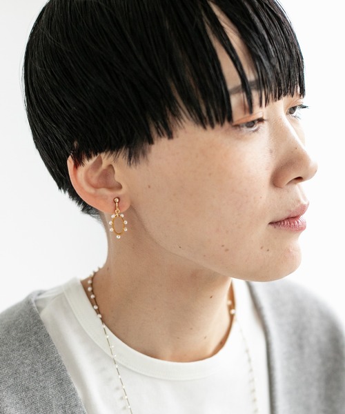 note et silence (ノートエシロンス)の「【 AMB100貨 】ケッショウ ダエン イヤリング(イヤリング・レディース・その他・FREE)」の4枚目の写真