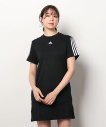 adidas/アディダス ルーズシルエット スリーストライプスTシャツワンピース ISB13