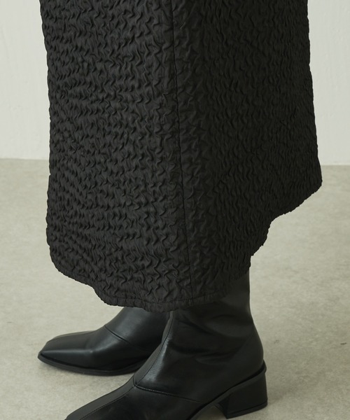 Lui's（ルイス）の「キルトAラインロングスリットスカート（スカート・レディース・ブラック/オフホワイト/サックスブルー・FREE）」の16枚目の写真