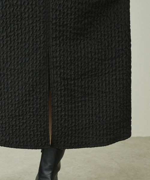 Lui's（ルイス）の「キルトAラインロングスリットスカート（スカート・レディース・ブラック/オフホワイト/サックスブルー・FREE）」の17枚目の写真