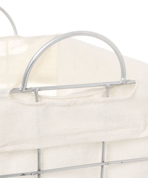 LAKOLE（ラコレ）の「ワイヤーバスケット(LL) / 263915（ランドリーグッズ・レディース・チャコール/アイボリー・FREE）」の7枚目の写真