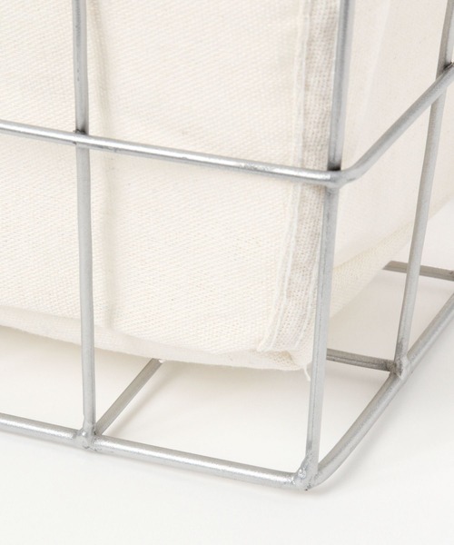 LAKOLE（ラコレ）の「ワイヤーバスケット(LL) / 263915（ランドリーグッズ・レディース・チャコール/アイボリー・FREE）」の8枚目の写真