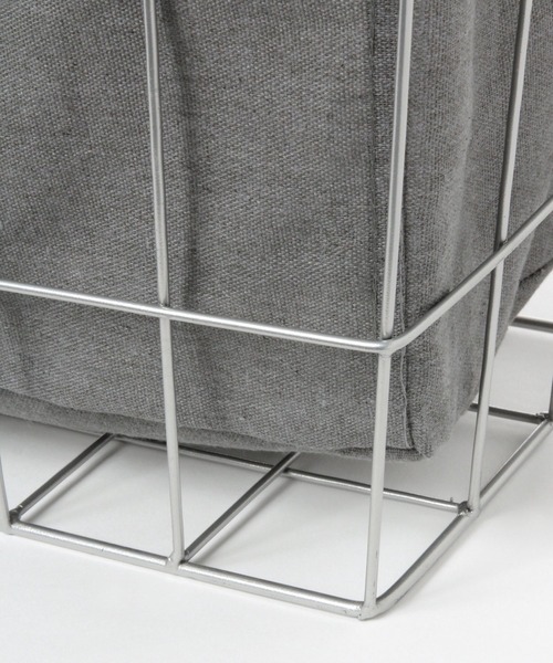 LAKOLE（ラコレ）の「ワイヤーバスケット(LL) / 263915（ランドリーグッズ・レディース・チャコール/アイボリー・FREE）」の12枚目の写真