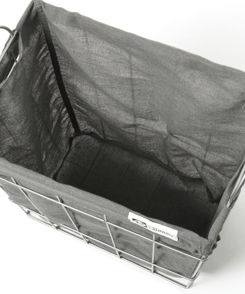 LAKOLE（ラコレ）の「ワイヤーバスケット(LL) / 263915（ランドリーグッズ・レディース・チャコール/アイボリー・FREE）」の13枚目の写真