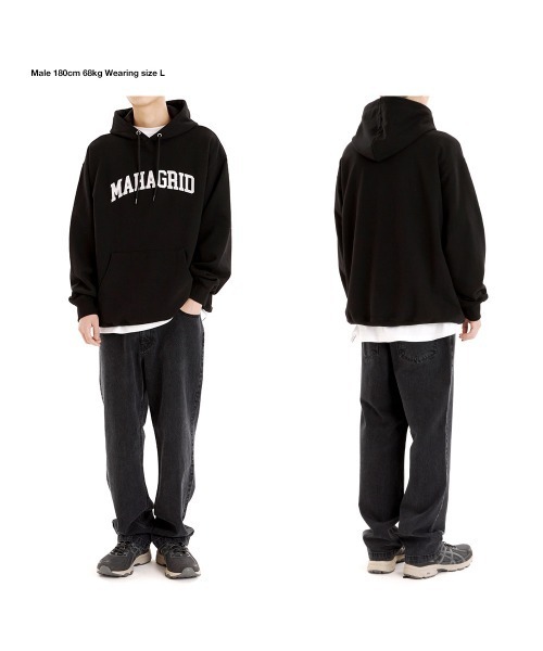 MAHAGRID(マハグリッド)の「【mahagrid】LOOSE FIT DENIM PANT / マハグリッド ルーズフィット デニムパンツ(デニムパンツ・メンズ・ライトブルー/ブラック・LARGE/MEDIUM)」の3枚目の写真
