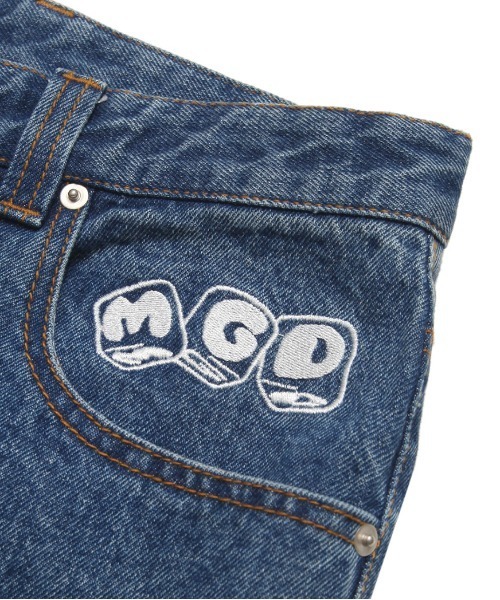 MAHAGRID(マハグリッド)の「【mahagrid】LOOSE FIT DENIM PANT / マハグリッド ルーズフィット デニムパンツ(デニムパンツ・メンズ・ライトブルー/ブラック・LARGE/MEDIUM)」の12枚目の写真