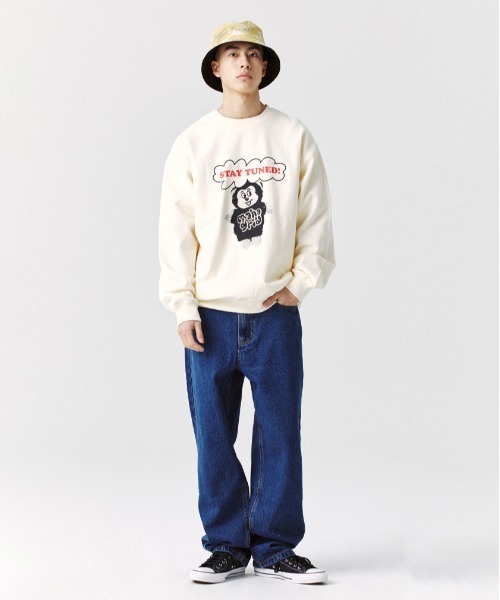 MAHAGRID(マハグリッド)の「【mahagrid】LOOSE FIT DENIM PANT / マハグリッド ルーズフィット デニムパンツ(デニムパンツ・メンズ・ライトブルー/ブラック・LARGE/MEDIUM)」の20枚目の写真