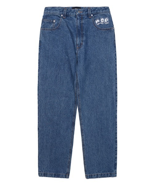 MAHAGRID(マハグリッド)の「【mahagrid】LOOSE FIT DENIM PANT / マハグリッド ルーズフィット デニムパンツ(デニムパンツ・メンズ・ライトブルー/ブラック・LARGE/MEDIUM)」の22枚目の写真