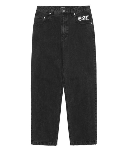 MAHAGRID(マハグリッド)の「【mahagrid】LOOSE FIT DENIM PANT / マハグリッド ルーズフィット デニムパンツ(デニムパンツ・メンズ・ライトブルー/ブラック・LARGE/MEDIUM)」の21枚目の写真